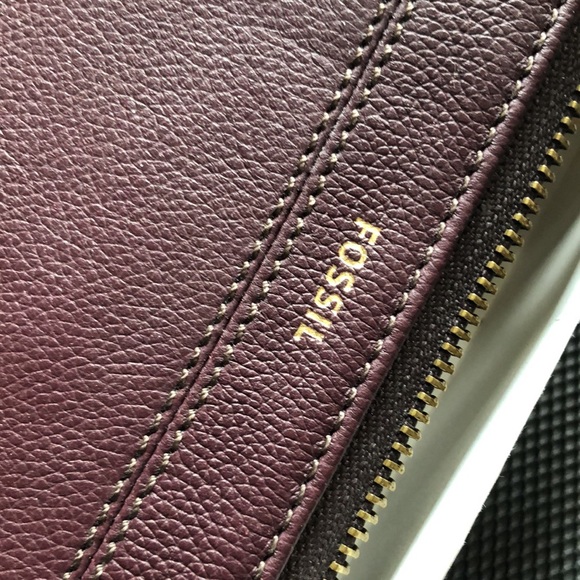 FOSSIL (8x4) Leather many pockets - Picture 2 of 13